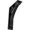 Ekena Millwork Crawley Wrought Iron Bracket, (Triple center brace), Antiqued Pewter 2"W x 5 1/2"D x 8"H BKTM02X05X08TCRAPW - alternate 1